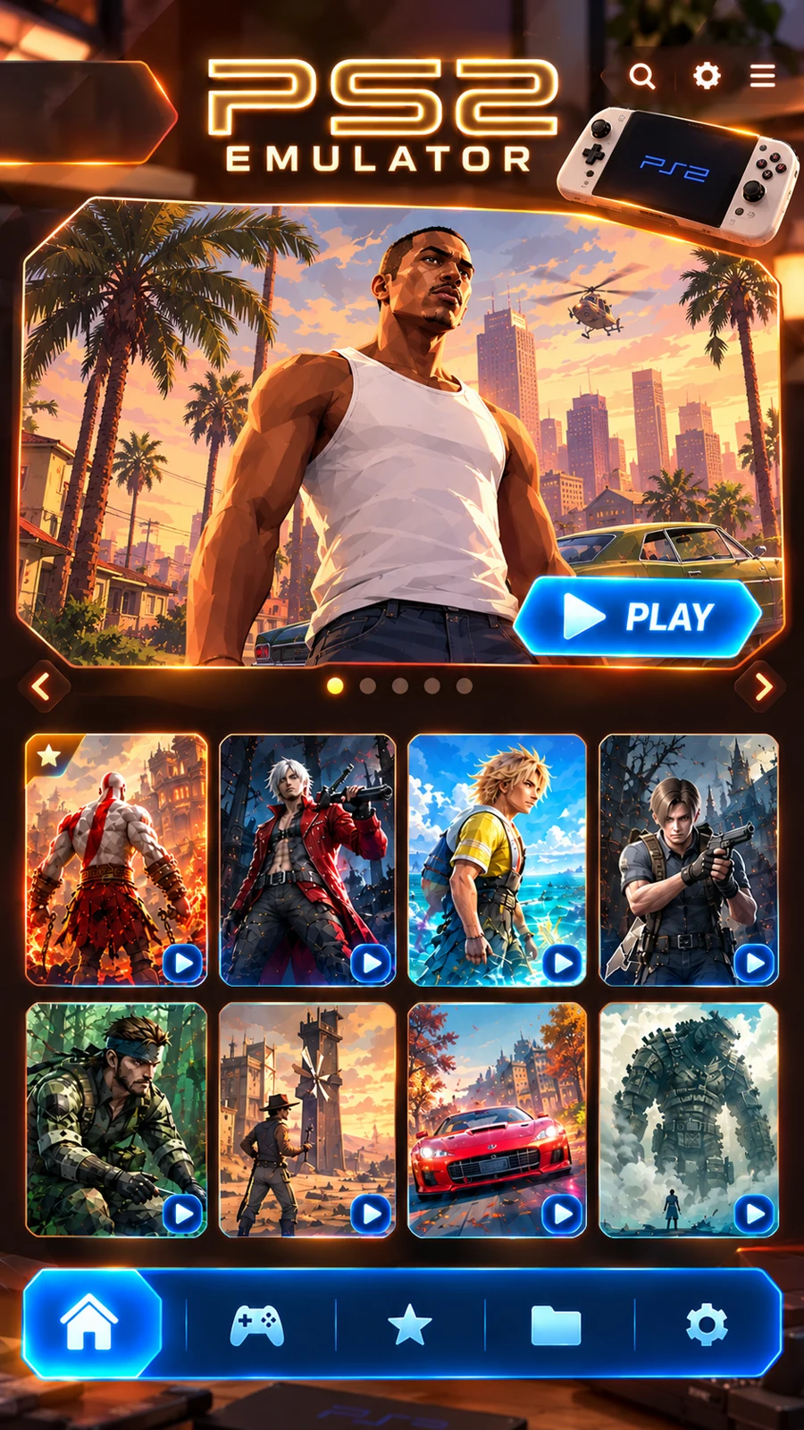 PSP PS2 Emulator screenshot
