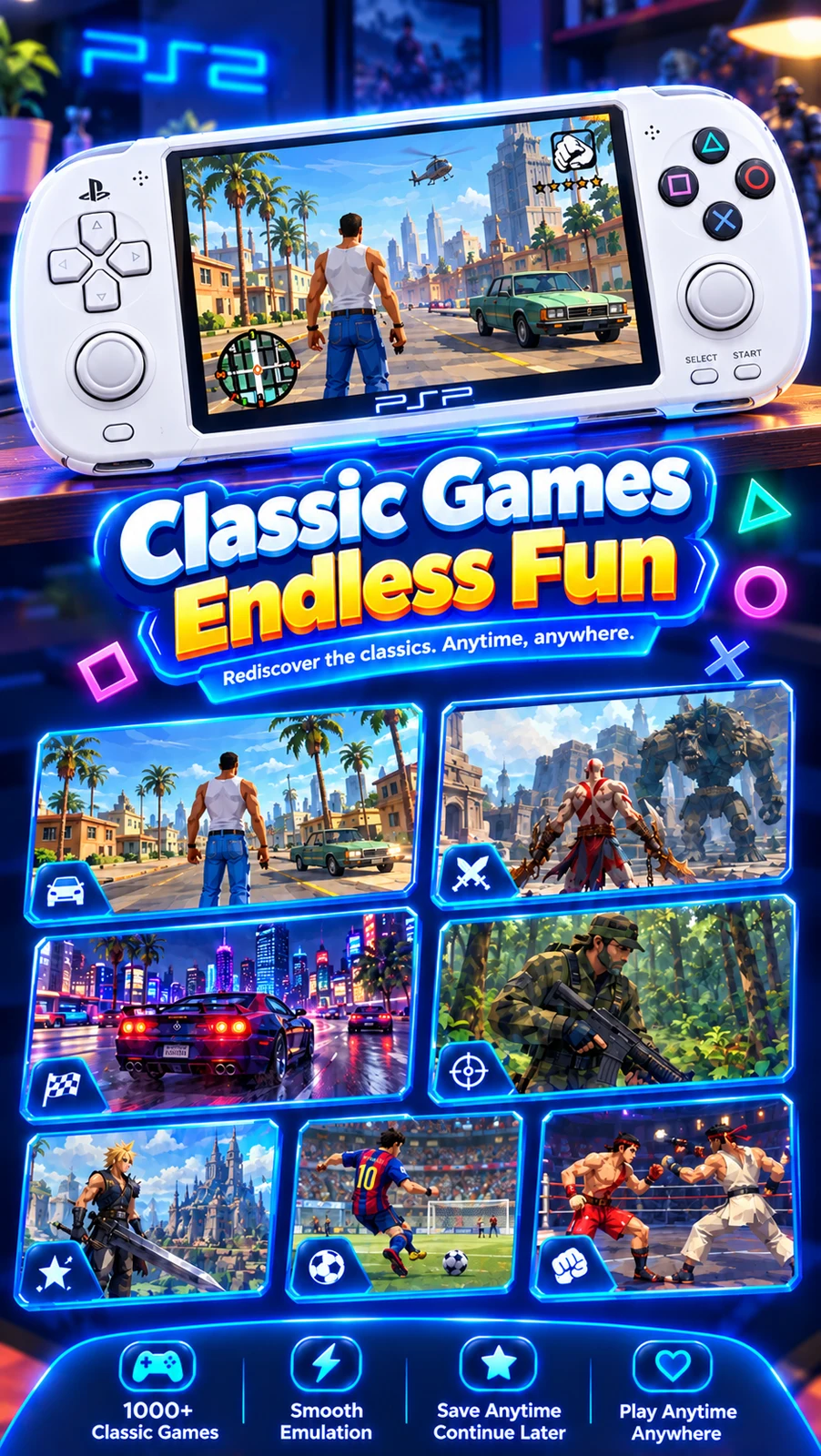 PSP PS2 Emulator screenshot